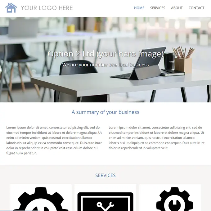 Simple Websites NZ Option 2
