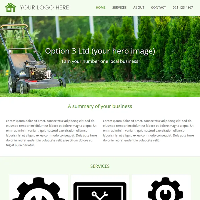 Simple Websites NZ Option 3